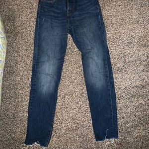 DARK WASH LEVIS. WORN FEW TIMES. Size 24
